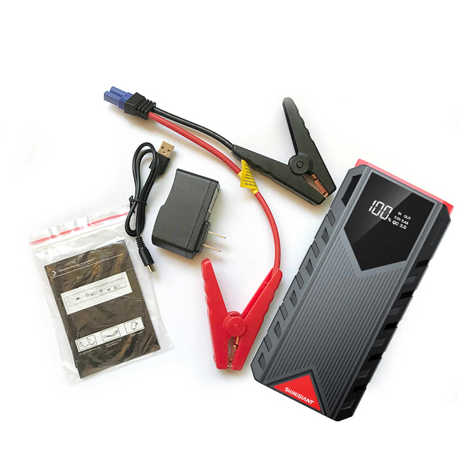  Shinegiant |ميني باور بانك |PD65W 20000mAh Jump Starter