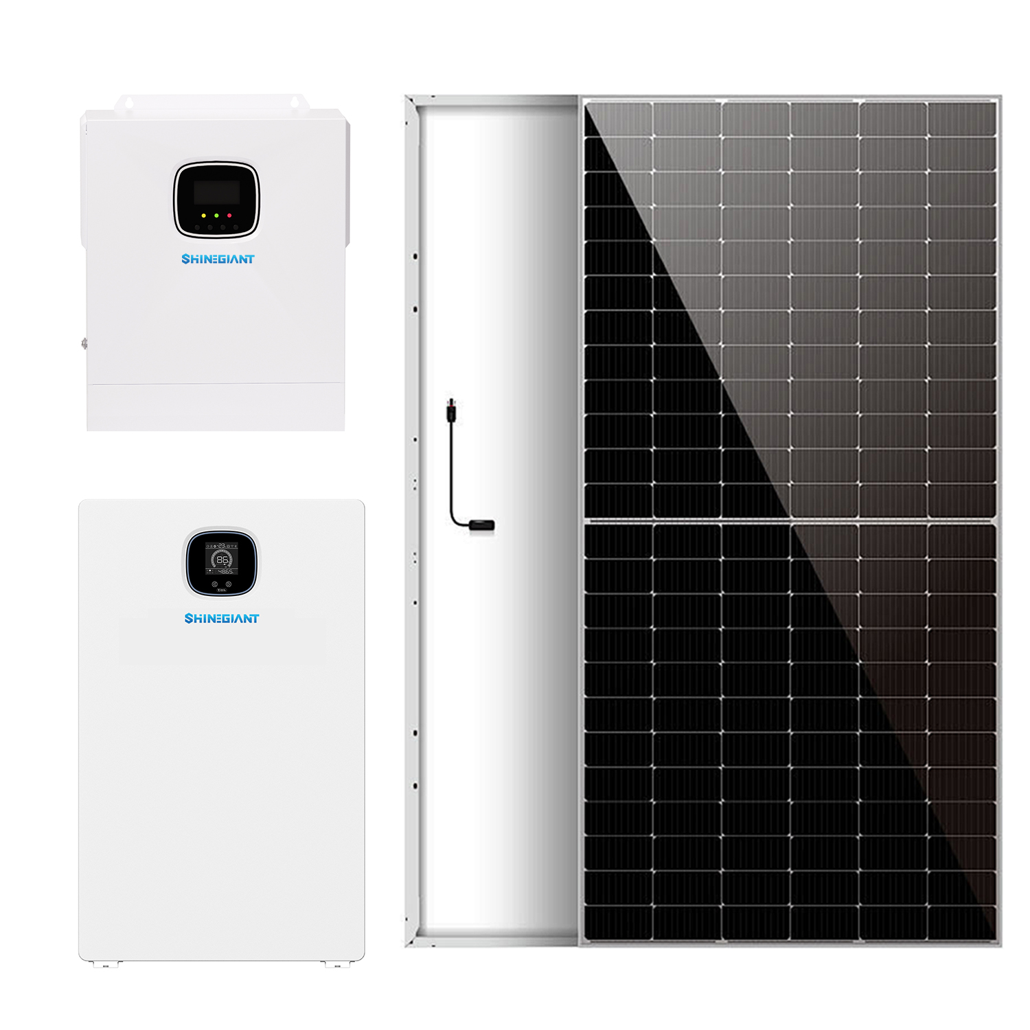  Shinegiant BAT-H48200&HSI 5500 5KW العاكس 10KW بطاريات تخزين الطاقة المنزلية الألواح الشمسية